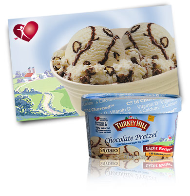 Turkey Hill Snyder's&reg; Chocolate Pretzel Light Ice Cream