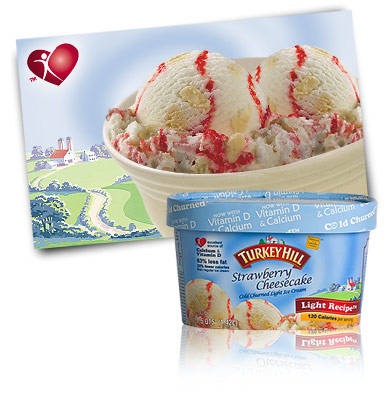 Turkey Hill Strawberry Cheesecake Light Ice Cream