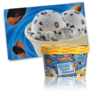 Turkey Hill Vanilla Swiss Almond - Limited Edition Premium Ice Cream