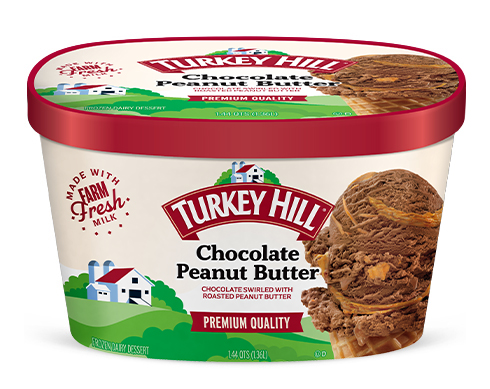 Turkey Hill Chocolate Peanut Butter Ice Cream and Frozen Desserts