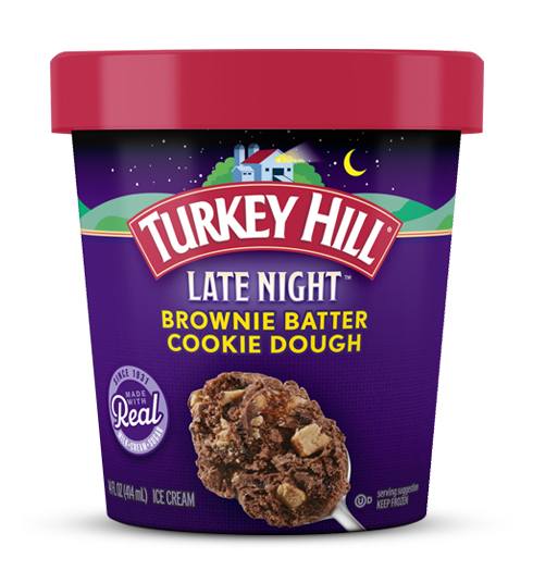 Turkey Hill Brownie Batter Cookie Dough Late Night